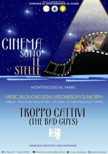 Cinema 26 giu Monterosso