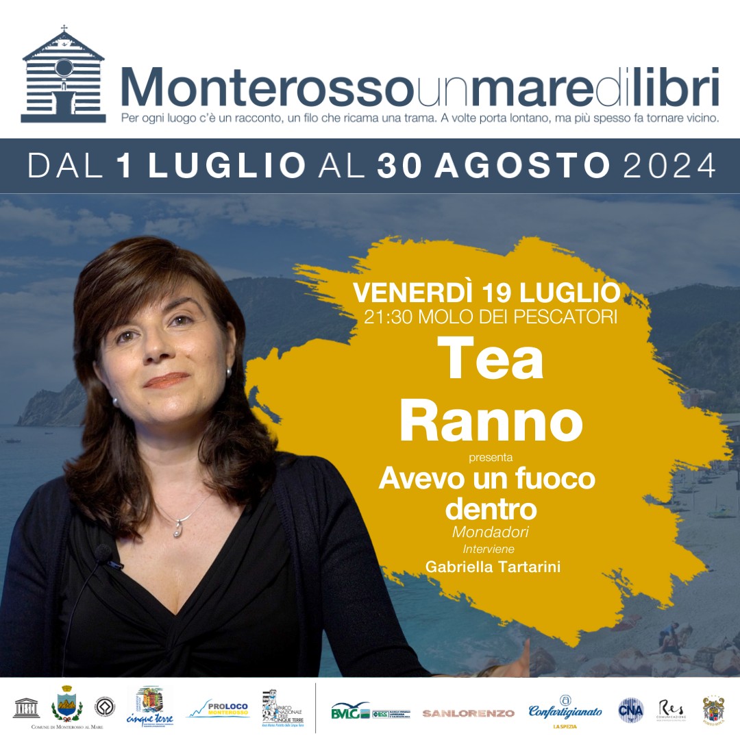 Tea Ranno 16 luglio monterosso un mare di libri